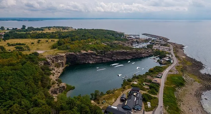  Luftfoto af Grötvik i Halmstad