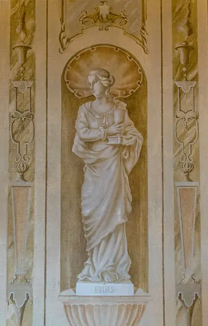 Gudinna målad av Halmstadgruppen