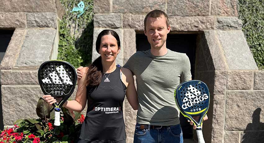 Sofia Arvidsson och John Larsson spelar i Mixed-SM
